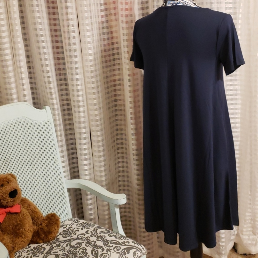 BOGO BNWT Navy Blue Crisscross-Yoke Tunic Dress - Picture 3 of 4